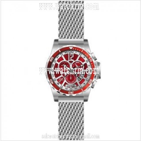 Invicta Specialty GMT Multi-Function Red Dial Stainless Steel Men's Watch 80264