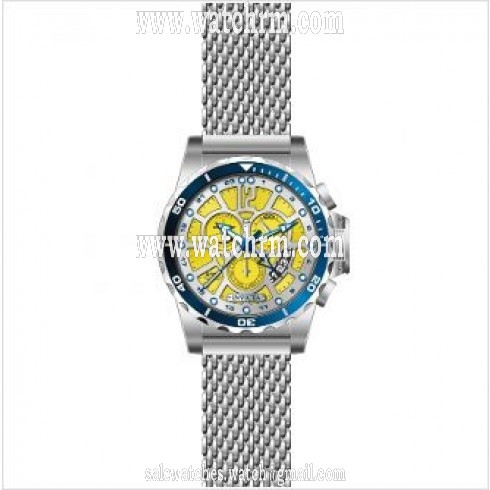 Invicta Specialty GMT Multi-Function Yellow Dial Stainless Steel Men's Watch 80267