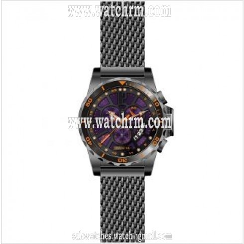 Invicta Specialty GMT Purple Dial Stainless Steel Men's Watch 80270