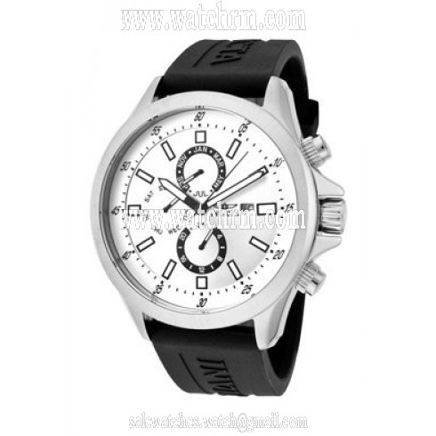Invicta Specialty GMT White Dial Stainless Steel Black Rubber Men's Watch 1836