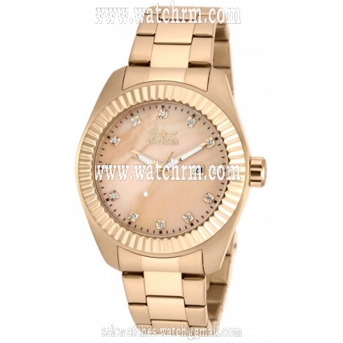 Invicta Specialty Gold Mother of Pearl Dial Gold-plated Men's Watch 20355