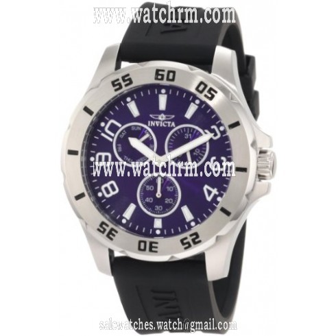 Invicta Specialty Multi-Function Blue Dial Black Rubber Men's Watch 1807