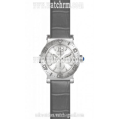 Invicta Specialty Multi-Function Silver Dial Grey Leather Ladies Watch 14919