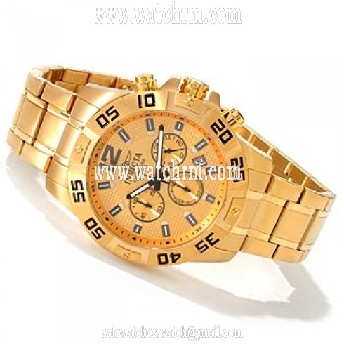 Invicta Specialty Quartz Chronograph Gold Dial Men's Watch 1503