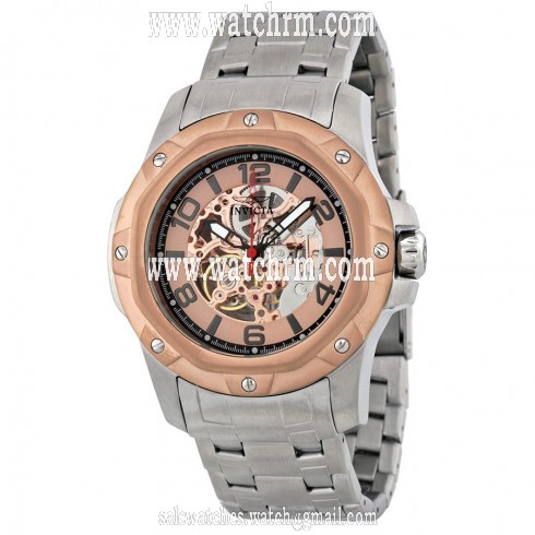 Invicta Specialty Rose Skeleton Dial Stainless Steel Men's Watch 16128