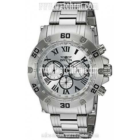 Invicta Specialty Silver Dial Men's Chronograph Watch 19695