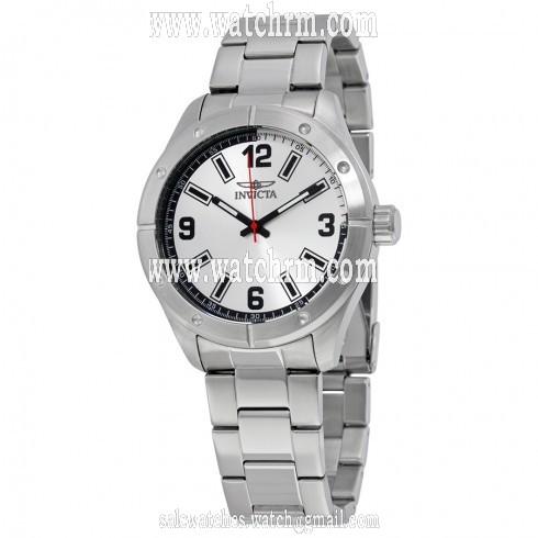 Invicta Specialty Silver Dial Stainless Steel Men's Watch with 1 Slot Yellow Invicta Box 17925SYB