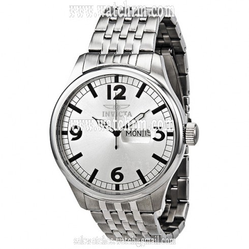 Invicta Specialty Silver Dial Stainless Steel Men's Watch 0370