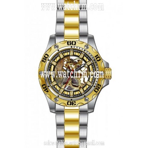 Invicta Specialty Translucent Gold Dial Two-tone Men's Watch 15229