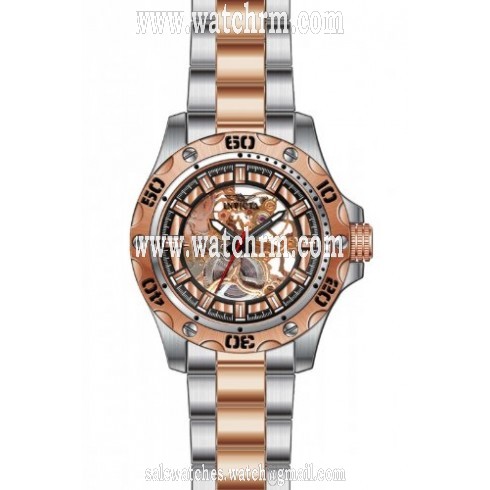 Invicta Specialty Translucent Rose Dial Two-tone Men's Watch 15230