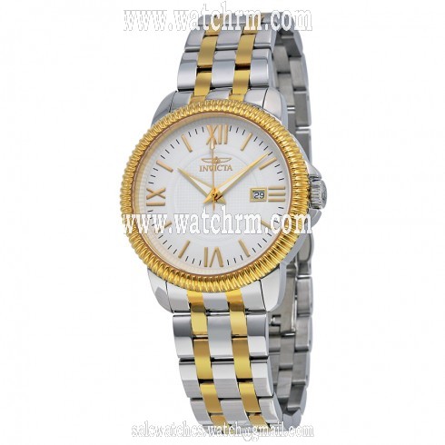 Invicta Specialty White Dial Two-tone Swiss Quartz Men's Watch 18106