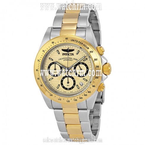 Invicta Speedway Analog Gold Dial Two-tone Men's Watch 14930