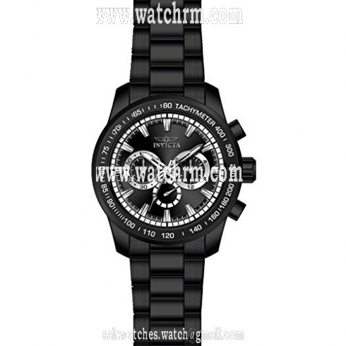Invicta Speedway Chronograph Black Dial Black Ion-plated Men's Watch 21815