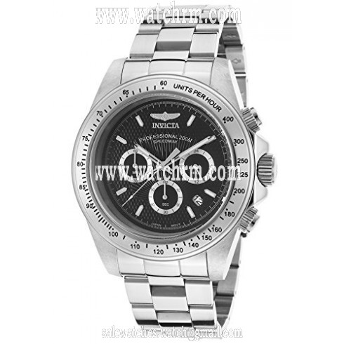 Invicta Speedway Chronograph Black Dial Stainless Steel Men's Watch 18390