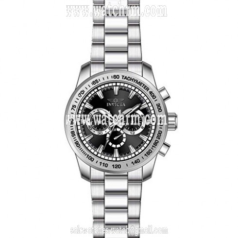 Invicta Speedway Chronograph Black Dial Stainless Steel Men's Watch 21793