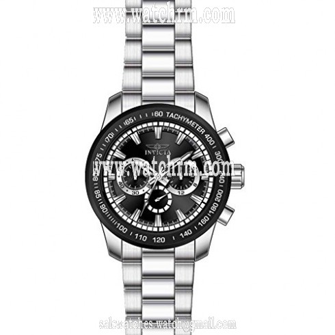 Invicta Speedway Chronograph Black Dial Stainless Steel Men's Watch 21796