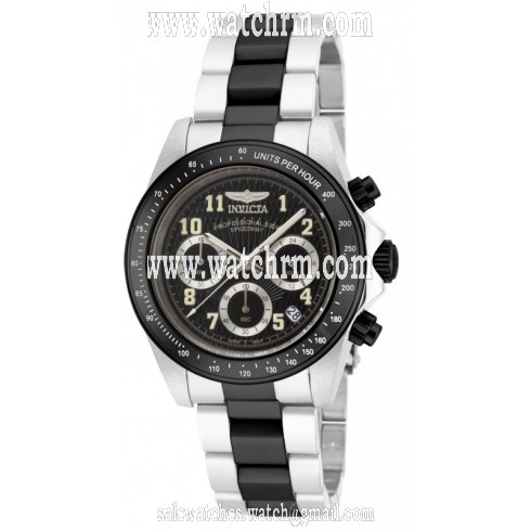 Invicta Speedway Chronograph Black Dial Two-tone Men's Watch 17031