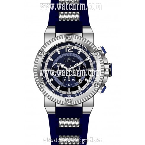 Invicta Speedway Chronograph Blue Dial Blue Polyurethane Men's Watch 20044