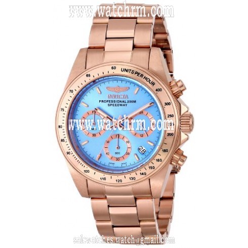 Invicta Speedway Chronograph Blue Dial Rose Gold-plated Ladies Watch 16658