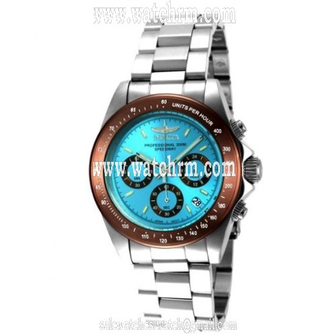 Invicta Speedway Chronograph Blue Dial Stainless Steel Men's Watch 15588