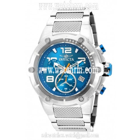Invicta Speedway Chronograph Blue Dial Stainless Steel Men's Watch 19527