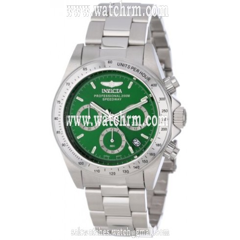 Invicta Speedway Chronograph Green Dial Stainless Steel Men's Watch 14384