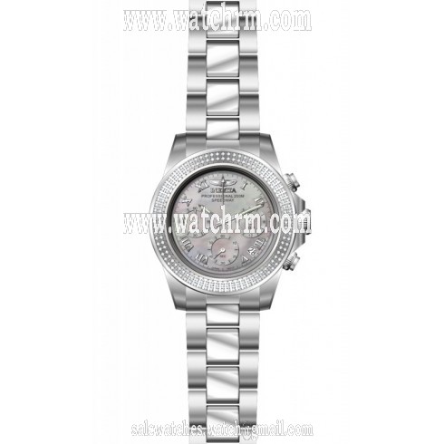 Invicta Speedway Chronograph Mother of Pearl Dial Stainless Steel Men's Watch 16258