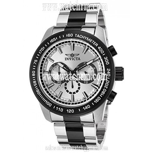 Invicta Speedway Chronograph Silver Dial Two-tone Men's Watch 21799