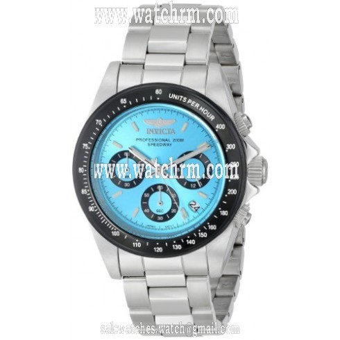 Invicta Speedway Chronograph Turquoise Dial Stainless Steel Men's Watch 15589