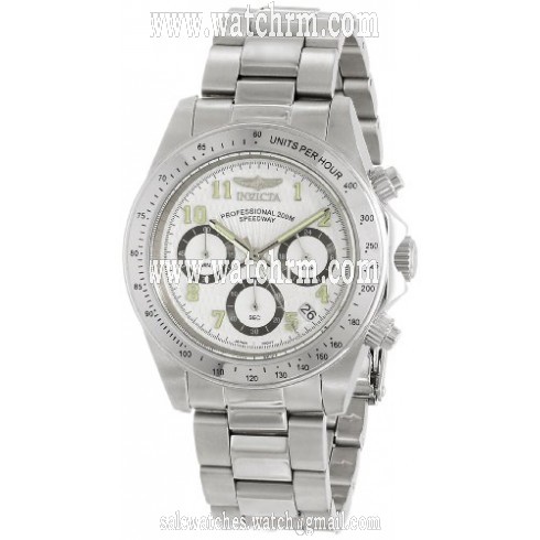 Invicta Speedway Chronograph White Dial Strainless Steel Men's Watch 17023