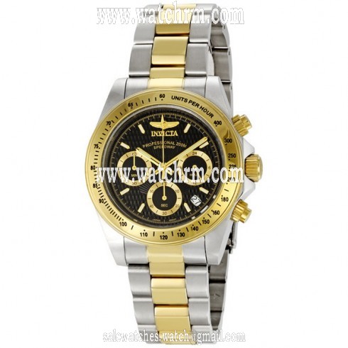 Invicta Speedway Two-tone Steel Black Men's Watch 9224