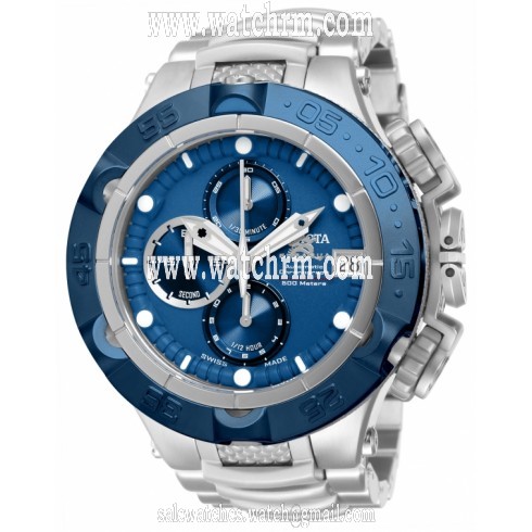 Invicta Subaqua Automatic Chronograph Blue Dial Stainless Steel Men's Watch 12871