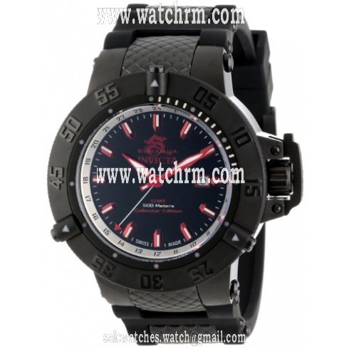Invicta Subaqua Black Dial Black Polyurethane Men's Watch 13919