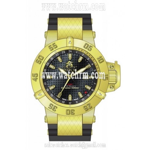 Invicta Subaqua Black Dial Black Polyurethane Men's Watch 80423