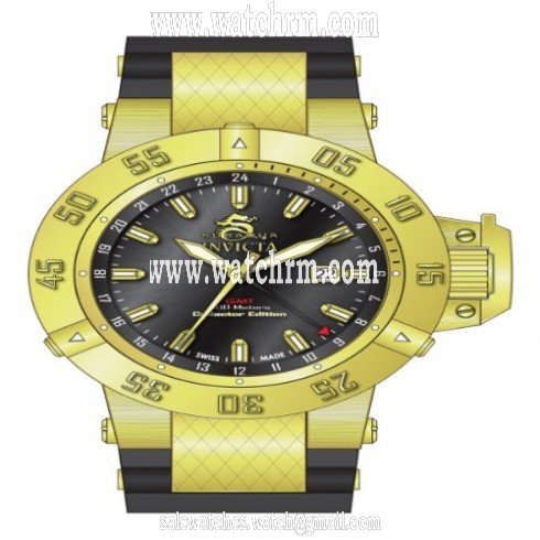 Invicta Subaqua Black Dial Black Polyurethane Men's Watch 80424