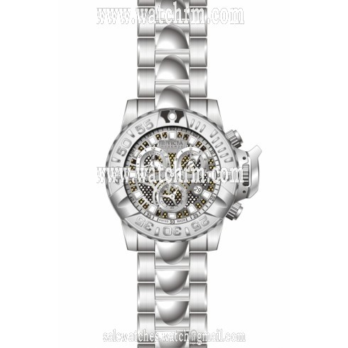 Invicta Subaqua Chronograph Black and Silver Dial Stainless Steel Men's Watch 14488