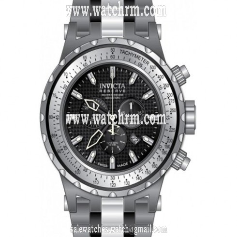 Invicta Subaqua Chronograph Black Carbon Fiber Dial Stainless Steel Men's Watch 12799