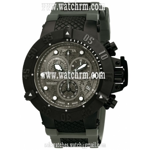 Invicta Subaqua Chronograph Black Dial Black Ion-plated Men's Watch 15144