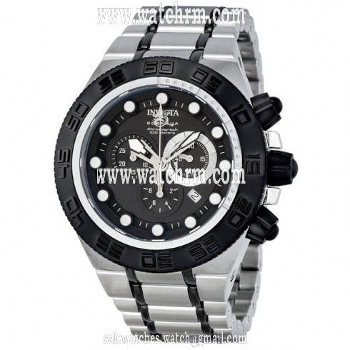 Invicta Subaqua Chronograph Black Dial Quartz Stainless Steel Men's Watch 1940
