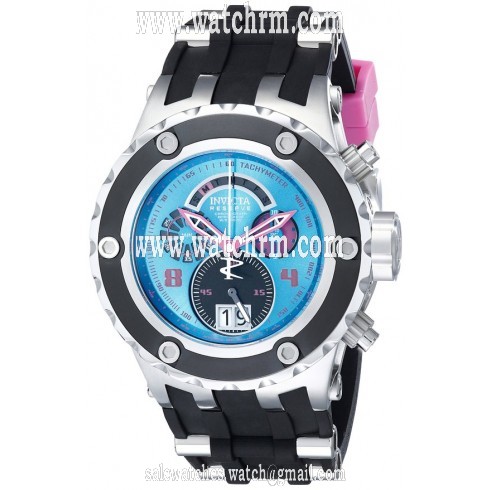 Invicta Subaqua Chronograph Blue Dial Black Silicone Men's Watch 16252