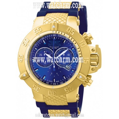 Invicta Subaqua Chronograph Blue Dial Blue Silicone Men's Watch 11833