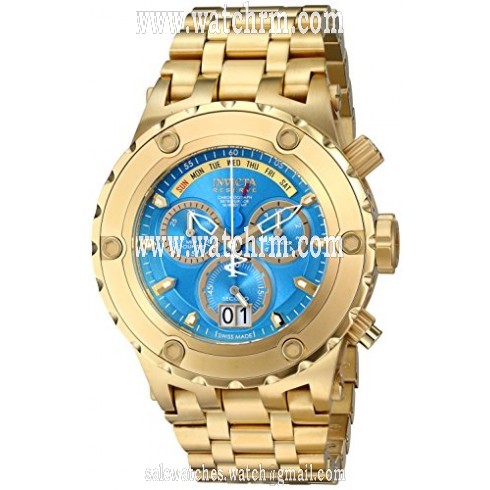 Invicta Subaqua Chronograph Blue Dial Gold-plated Men's Watch 16884