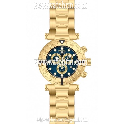 Invicta Subaqua Chronograph Blue Dial Gold-plated Men's Watch 17577
