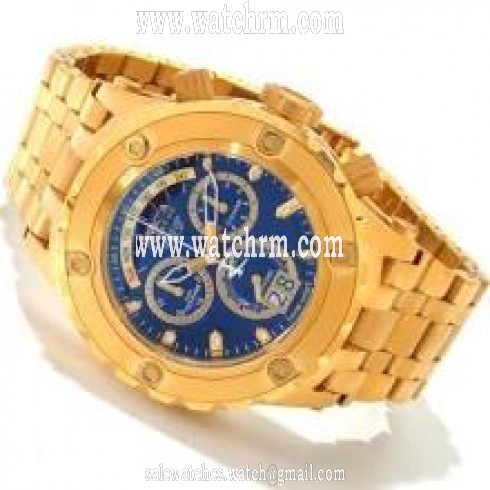 Invicta Subaqua Chronograph Blue Dial Gold-tone Men's Watch 1567