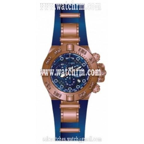 Invicta Subaqua Chronograph Blue Dial Rose Gold-Tone Men's Watch 11799