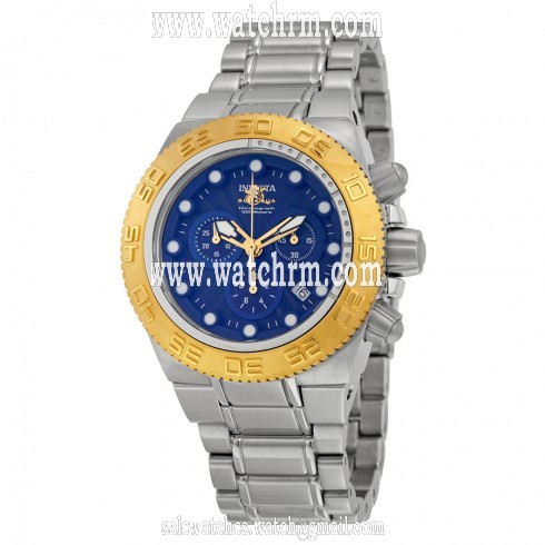 Invicta Subaqua Chronograph Blue Dial Stainless Steel Men's Watch 10853