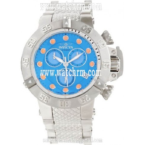 Invicta Subaqua Chronograph Blue Dial Stainless Steel Men's Watch 12725