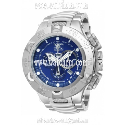 Invicta Subaqua Chronograph Blue Dial Stainless Steel Men's Watch 12885