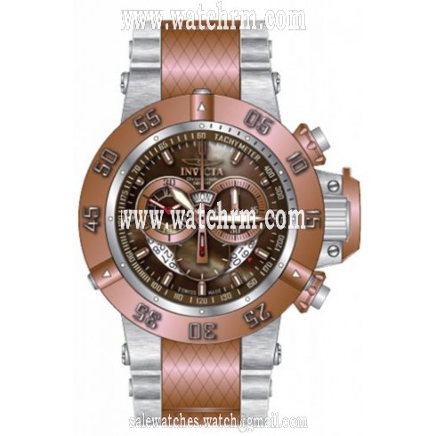 Invicta Subaqua Chronograph Brown Dial Two-tone Men's Watch 80504