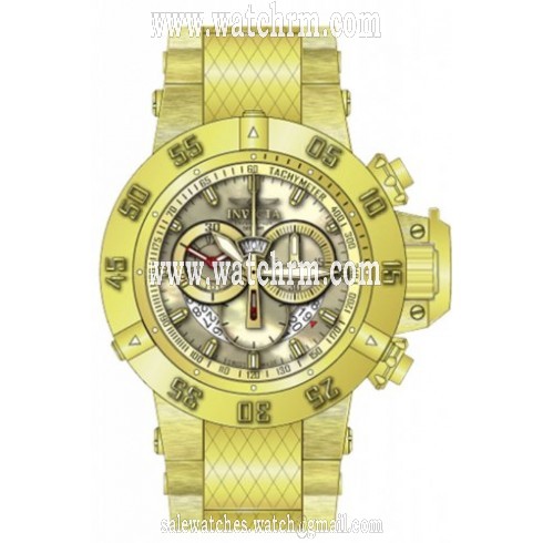 Invicta Subaqua Chronograph Champagne Mother of Pearl Dial Gold-plated 80526